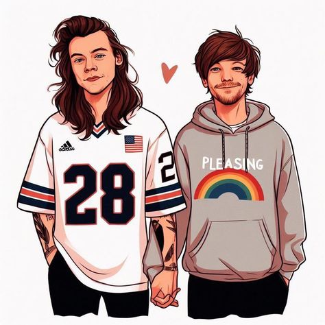 Harry styles and Louis tomlinson 💙 Harry Styles And Louis Tomlinson, One Direction Fan Art, Harry Styles Drawing, 30 Year Old Man, Harry Styles Quotes, Hot Fan, One Direction Fanart, Princess Parking, One Direction Louis