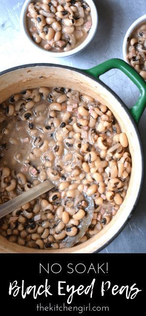 No soak? No joke! This Black Eyed Peas recipe is ready in a few hours! #hoppinjohn #newyearsday #goodluckfood #nosoak Black Eyed Peas Recipe Crock Pot, Blackeyed Pea Recipes, Black Eye Peas, Black Eyed Peas Recipe, Black Eyed Pea, Peas Recipe, Pea Recipes, Ham Recipes, Instapot Recipes