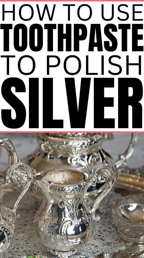 Silver Polish Remove Tarnish, How To Polish Silver Remove Tarnish, Polishing Silver Remove Tarnish, Homemade Silver Polish, Polish Silver With Aluminum Foil, Easy Way To Polish Silver, How To Polish Silver Jewelry, Polishing Silver Jewelry, How To Clean Tarnished Silver