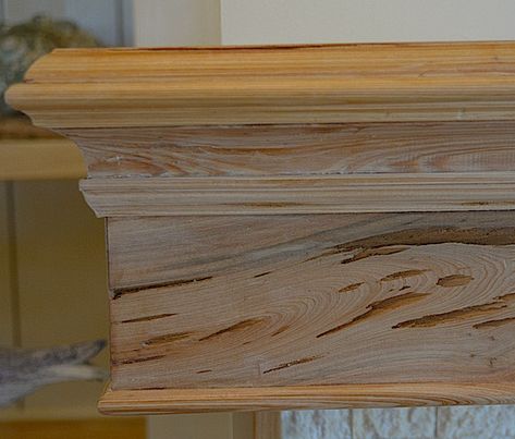 Detail of pecky cypress mantel. Cypress Fireplace Mantle, Pecky Cypress Mantle, Cypress Mantle, Cypress Paneling, Pecky Cypress Paneling, Den Fireplace, Build Fireplace, Pecky Cypress, Metal Building Home