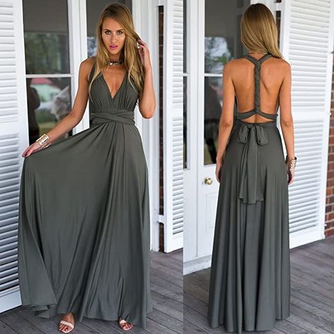 Halterneck Wedding Dress, Multiway Bridesmaid Dress, Single Dress, Formal Prom Dresses Long, Bridesmaid Ideas, Perfect Bridesmaid Dress, Convertible Dress, Ball Gowns Evening, Infinity Dress