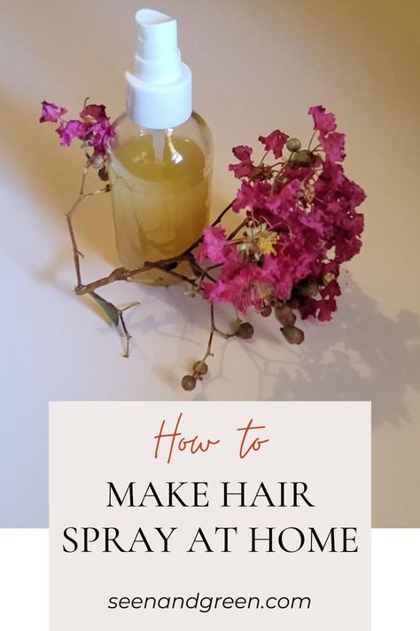 DIY Hairspray Diy Hair Spray Hold, Diy Hairspray, Wavy Hair Diy, Diy Hair Spray, Natural Hair Spray, Hair Paste, Diy Sprays, Make Hair, Diy Hair Care