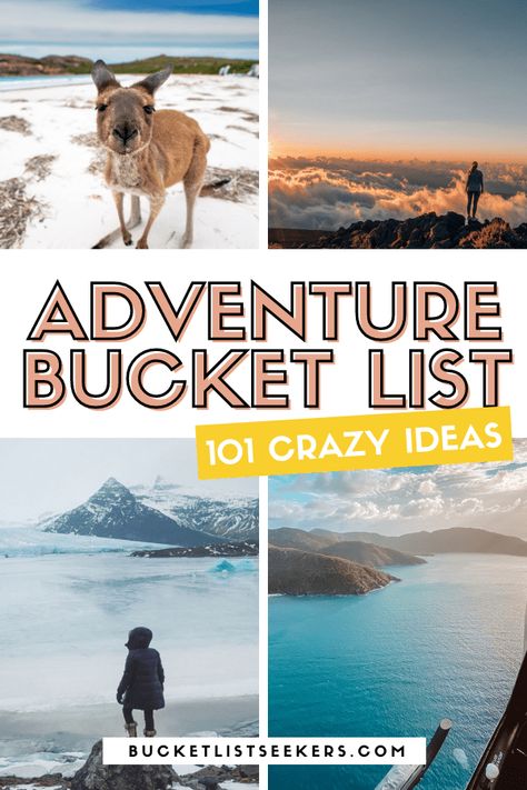 Bucket List Ideas Adrenaline, Backpacking Bucket List, Bucket List Adrenaline, Adrenaline Bucket List Ideas, Adrenaline Bucket List, Bucket List Experiences, Bucket List Ideas Adventure, Crazy Bucket List Ideas, Adventure Dates