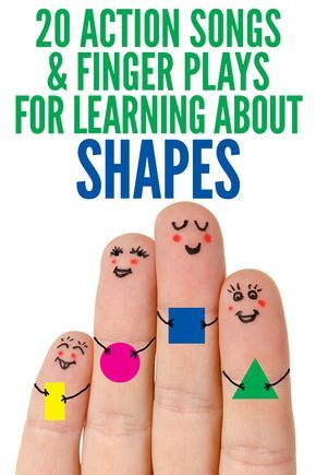 20 fun shapes rhymes, finger plays and action songs, including words and actions. Great for preschool, kindergarten and the early elementary grades. Shapes Rhymes, Shape Songs, Transition Songs, Circle Time Songs, Kindergarten Songs, Classroom Songs, Preschool Circle Time, Teaching Shapes, Action Songs