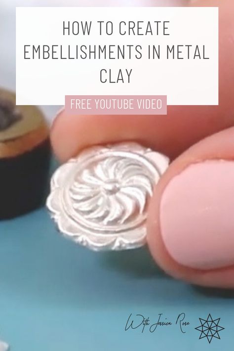 Bezel Setting Tutorial, Jessica Rose, Silver Metal Clay, School Jewelry, Mini Cookies, Metal Clay Jewelry, Large Jewelry, Jewelry Photography, Metal Clay