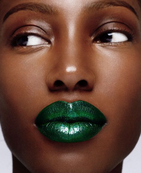 Black And Green Lipstick, Dark Green Lipstick, 2025 Green, Green Lipstick, Green Lips, Green Inspiration, Dope Makeup, Christmas Makeup, Christmas Collection