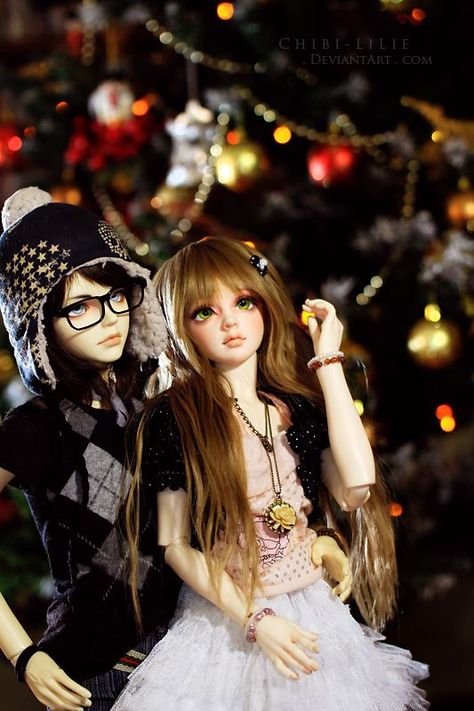 BJD. Christmas Doll Customizing, Couples Doll, Barbie Images, Cute Love Wallpapers, Love Cartoons, Beautiful Barbie Dolls, Cute Couple Cartoon