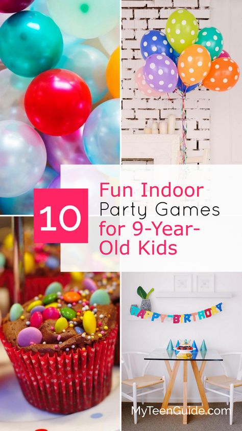 Planning indoor party games for age 9 gets tricky because this age group is past some of the fun games younger kids enjoy. Relax! We have you covered! Birthday Party Games For Kids Age 9, Family Birthday Games Fun Activities, 9 Year Birthday Party Games, Kids Home Birthday Party Ideas, Birthday Party Games For Kids Age 8, Games For Kids Party, 9th Birthday Party, Indoor Birthday Party Activities, Kids Party Games Indoor