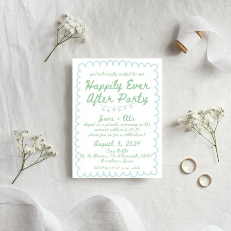 Post Wedding Invitations, Elopment Wedding Invite, Elopement Invitations, Reception After Eloping Ideas, Wedding After Party Invitation, Elopement Party Invitations, Elope Party Invitation, We Eloped Cards, After Party Invites Wedding