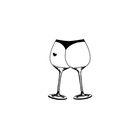 Wine Glass Cheers Tattoo, Wine Glasses Tattoo, Drink Tattoo Ideas, Glass Of Wine Tattoo, Drinking Tattoos, Wine Tattoo Ideas, Cheers Drawing, Cheers Tattoo, Drink Tattoo