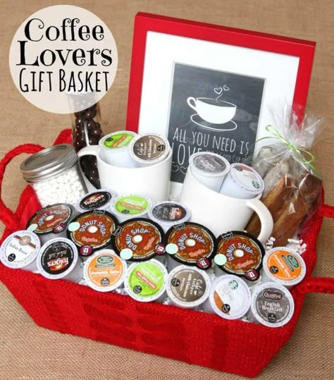 Coffee Lover Gifts Basket, Auction Gift Basket Ideas, Tricky Tray, Fundraiser Baskets, Silent Auction Baskets, Auction Basket, Christmas Gift Baskets Diy, Auction Baskets, Raffle Basket