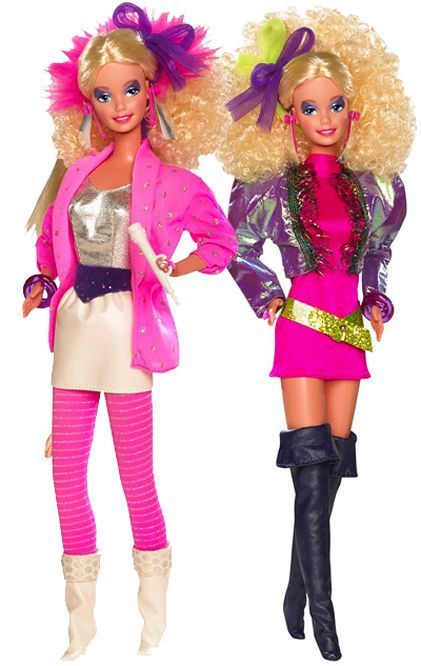 Rockstar barbie Barbie And The Rockers, 1980s Barbie, Barbie 80s, Barbie 90s, Barbie Halloween, Barbie Costume, Im A Barbie Girl, Barbie Birthday, Barbie Party