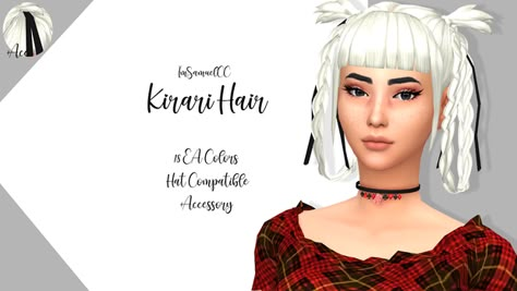 Kirari Hair Kakegurui Kirari, Sims 4 Nails, Sims 4 Anime, Pelo Sims, Sims 4 Teen, Sims Games, Hat Base, The Sims 4 Download, Sims Hair