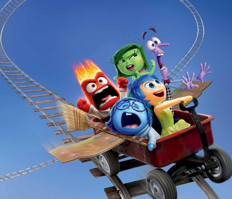 Emotional Roller-coaster Classic Family Movies, Inside Out Party Ideas, Joy Inside Out, Inside Out Emotions, Movie Inside Out, Inside Out Characters, Disney Inside Out, Wallpaper Roller, Velvet Wallpaper