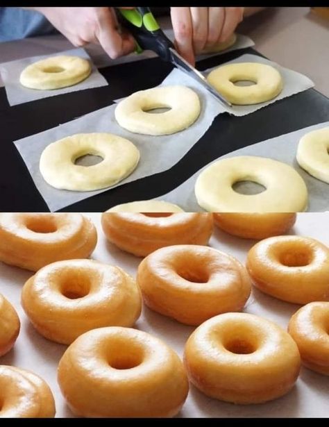 Jamie Oliver Recipes | Melt In Your Mouth Glazed Donuts Recipe ( How to make the BEST Yeast Donuts  | Facebook Homemade Glazed Donuts Recipe, Homemade Glazed Donuts, Glazed Donuts Recipe, Donuts Homemade, Donut Calories, Yeast Donuts, Homemade Donuts Recipe, Glazed Donuts, Donuts Recipe