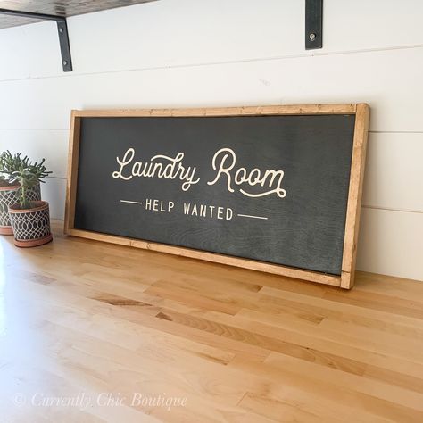 Laundry Humor, Laundry Room Wall Decor, Dream Laundry Room, Dover White, Laundry Room Renovation, Wash Dry Fold, Laundry Room Inspiration, Laundry Room Remodel, Laundry Room Signs