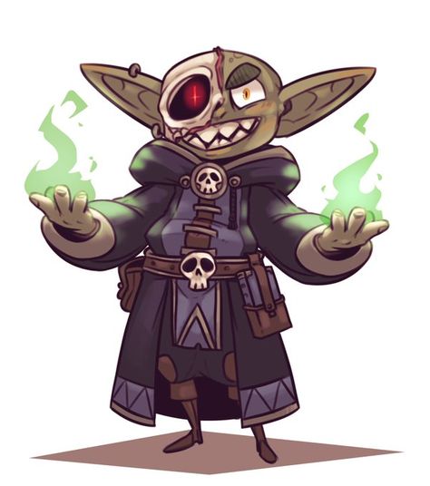 Dnd Goblin Male, Goblin Character Design, Fictional Races, Goblin Character, Dungeons And Dragons Books, Goblin Art, Art Commissions, Character Ideas, Tabletop Rpg