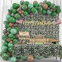 Army Party Decorations, Army Birthday Party, Army Decor, Army Birthday Parties, Army Birthday, Camo Party, Military Party, Army's Birthday, Army Party