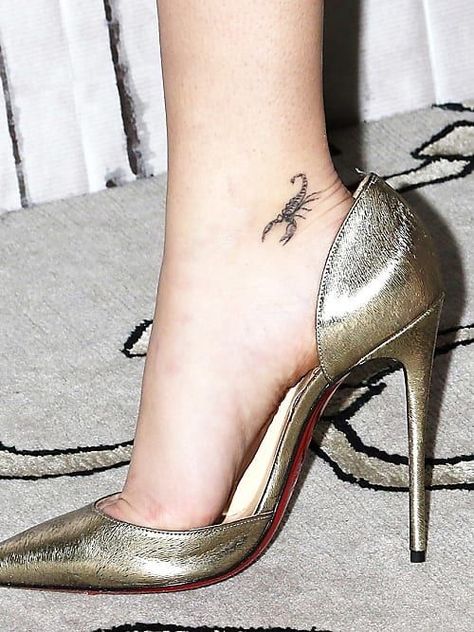 Scorpion Tattoos, Scorpio Zodiac Tattoos, Scorpio Tattoo, Scorpion Tattoo, Stylist Tattoos, Discreet Tattoos, Nail Tattoo, Dainty Tattoos, Foot Tattoo