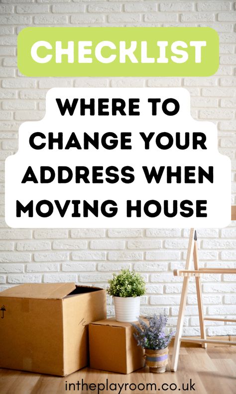 Where to change your address when moving house, a free checklist Changing Address Checklist, Moving House Checklist, Moving List, Gutter Cleaner, Moving Checklist, Free Checklist, Dental Insurance, Educational Printables, Financial Information