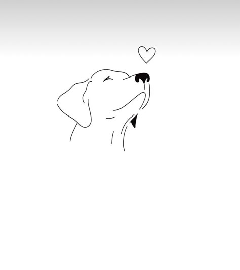 Labrador Paw Tattoo, Labrador Outline Tattoo, Labrador Tattoo, Paw Ideas, Cat And Dog Tattoo, Small Dog Tattoos, Dog Line Art, Paw Tattoo, Dog Line