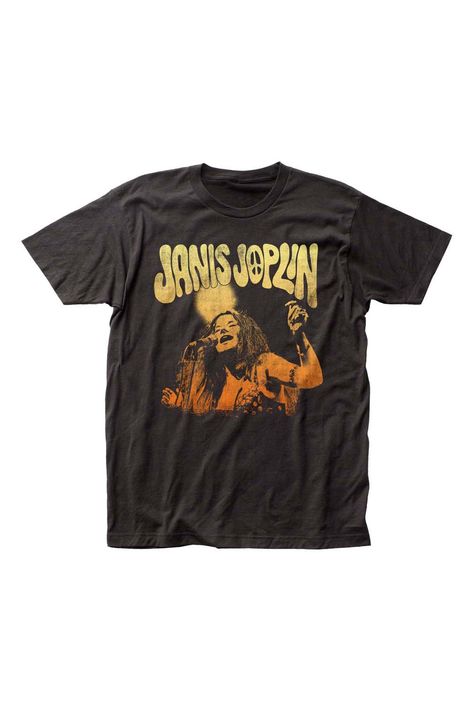 Janis Joplin Live T-Shirt Janis Joplin Style, Steve Miller Band, I'm With The Band, Janis Joplin, 가을 패션, Charcoal Color, Jersey Tee, Direct To Garment Printer, Style Outfits