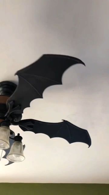 𝓗𝓸𝓶𝓮 𝓢𝔀𝓮𝓮𝓽 𝓗𝓮𝓵𝓵 🥀 on Instagram: "So cool! 🦇 Bat wing ceiling fan created by @themaddollar Follow @homesweethell for more #gothdecor #homesweethell #halloween #goth #gothic #gothicdecor #gothichome #halloweendecor #spooky #gothaesthetic #gothhome #gothichomedecor #gothgirl #gothhomedecor #witch #darkdecor #gothicstyle #witchy #spookydecor #horror #everydayishalloween #alternative #halloweeneveryday #witchythings #gothstyle #skull" Home Sweet Hell, Goth Room, Room 2023, Halloween Goth, Halloween Everyday, Goth Home, Goth Home Decor, Goth Decor, Bat Wing