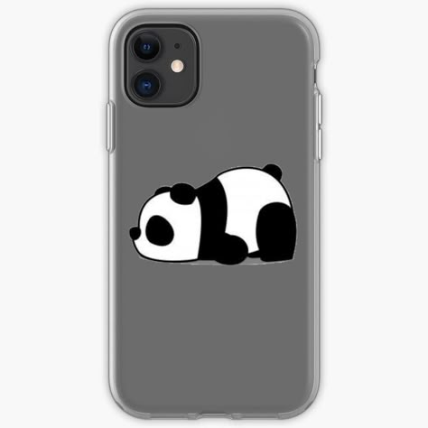 "Cute lazy panda" iPhone Case & Cover by vytaute84 | Redbubble Panda Drawing On Phone Cover, Cute Drawings For Phone Cover, Cute Drawing For Phone Case, Ph Cover Design, Cute Phone Cover Painting, Iphone Cover Painting, Phone Cover Design Ideas, Phone Cover Drawing Ideas, Phone Cover Decoration Ideas