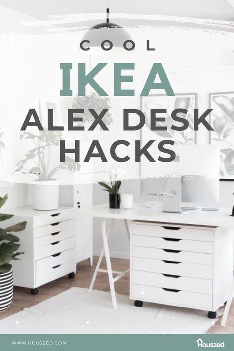 Get inspired with these IKEA ALEX DESK IDEAS & HACKS. These images with help take your design ideas to the next level, fueling your creativity ...Trust Houszed #ikeaalexdeskideas #ikeaalexdeskhacks #alexdrawerdeskikeahacks #ikeaalexdeskhackofficeideas #ikeaalexdeskhack #ikeaalexdeskofficeworkspaces #ikeaalexdeskofficeideas Ikea Alex Desk Ideas, Double Desk Home Office, Ikea Malm Desk, Ikea Alex Desk, Ikea Micke Desk, Ikea Hack Bedroom, Alex Desk, Ikea Home Office, Cool Home Office