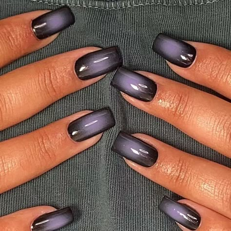 Black Chrome Nails, Plum Nails, Aura Nails, Black French Tips, Scorpio Season, Trendy Nail Art Designs, Grunge Nails, Black French, Trendy Nail Art