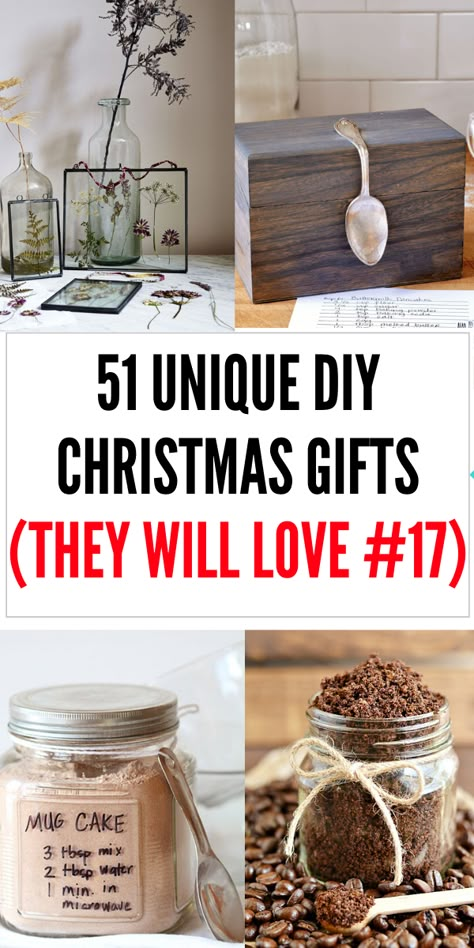 Unique Diy Christmas Gifts, Creative Diy Christmas Gifts, Diy Gifts For Christmas, Unique Christmas Gifts Diy, Diy Christmas Gifts For Family, Easy Diy Christmas Gifts, Cheap Christmas Gifts, Diy Xmas Gifts, Cheap Christmas