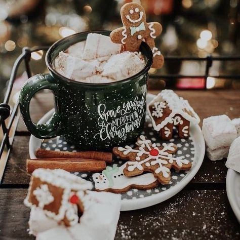 Chocolate Gingerbread Cookies, Chocolate Gingerbread, Be Gentle With Yourself, Under The Mistletoe, Comfort And Joy, Starbucks Drinks, Holiday Drinks, Diy Schmuck, Cozy Space