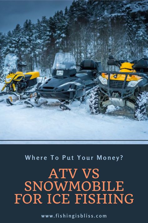 Ski Doo, Ice Fishing, Snowmobile, Quad, Fishing, Fish, Money