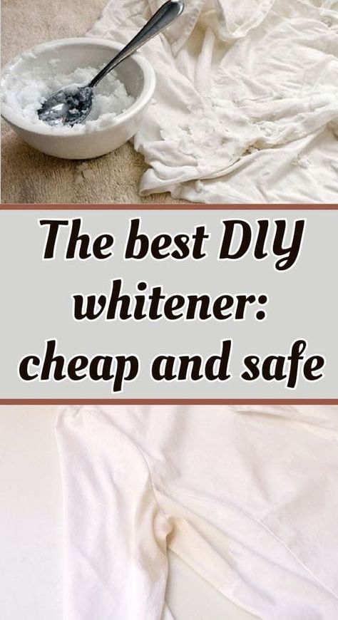 Homemade Spot Remover For Clothes, Best Way To Wash White Clothes, Brighten Whites Without Bleach, Make Whites White Again, Whiten White Clothes, Whiten Clothes, Laundry Tricks, Cleaning White Clothes, Laundry Whitening