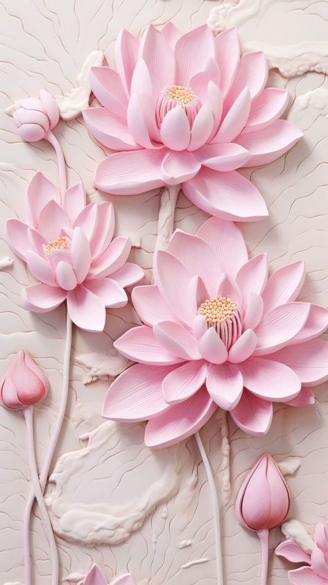 Lotus 3d Art, Lotus Flower Background, 3d Lotus Flower, Wedding Background Wallpaper, Lotus Flower Wallpaper, 3d Relief Art, Lotus Wallpaper, Cellphone Background, Box Templates