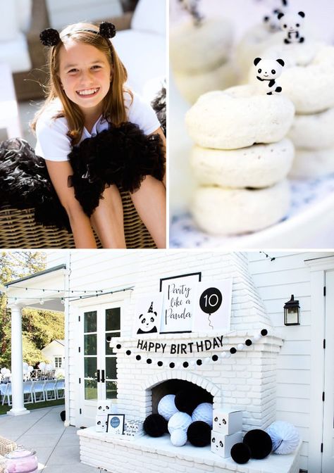 Birthday Dinner Party Ideas, Panda Birthday Party Ideas, Panda Birthday Theme, Panda Party Favors, Party Like A Panda, Party Ideas For Teens, Panda Themed Party, Dinner Party Ideas, Panda Birthday Party