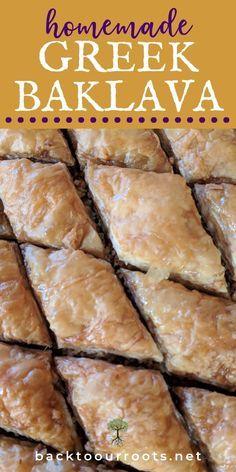 Greek Baklava Recipe, Baklava Recipe Easy, Greek Baklava, Pan Pita, Baklava Recipe, Greek Desserts, Christmas Recipe, Phyllo Dough, Pastry Recipes