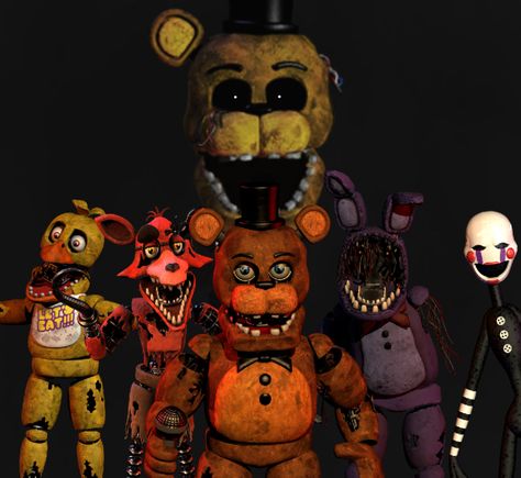 Withered animatronic Withered Animatronics Fnaf, Withered Animatronics, Fnaf 2, Scott Cawthon, Fnaf Funny, Five Night, Five Nights At Freddy's, 3d Art, Anime Drawings