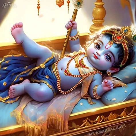 Krishna Photo Hd, Krishna Birthday, Animals With Horns, Photo Drawing, Bal Gopal, Wallpaper Photo Gallery, Little Krishna, Radha Painting, Lord Krishna Hd Wallpaper