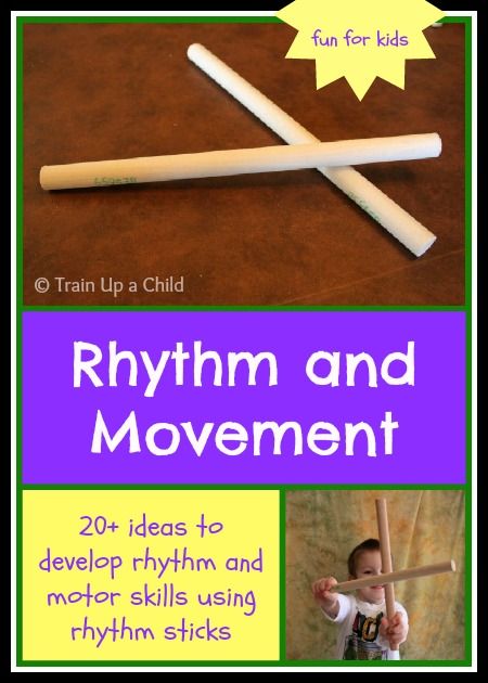 Rhythm and Movement for Kids {Rhythm Sticks} ~ Learn Play Imagine Music Camp Activities, Toddler Music, Dance Activities, Rhythm Sticks, Rhythm Activities, Music For Toddlers, Kindergarten Music, Music Study, Music Classes