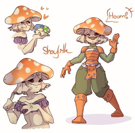 Slug Character Design, Plant People Character Design, Weird Fungi, Plant Character Design, Mushroom Character Design, Mushroom Oc, Mushroom Guy, Mushroom Character, Caracter Design