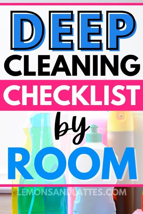 Deep Clean Home Checklist, Things To Clean In Your House, Steps To Deep Clean House, Things To Deep Clean In Your House, Ways To Deep Clean Your Home, Home To Do List Clean House, How To Start Deep Cleaning Your House, How To Clean A Big House, House Deep Cleaning Tips