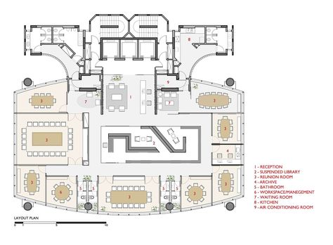 Called for a bid of an architecture project for two floors of BPGM Law Firm, we came across with a clear division: One floor – larger, operational –, and ano... Law Firm Office Floor Plan, Law Firm Design, Law Firm Office, Senior Thesis, Office Floor Plan, Architecture Blueprints, Creative Office Space, Rehabilitation Center, Creative Office