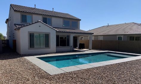 How Much Does a Standard Pool Cost in Arizona? | California Pools & Landscape Arizona Backyard Ideas Pool, Arizona Pool Landscaping Ideas, Inground Pool Cost, Spool Pool, Build A Pool, Arizona Pools, Landscaping Around Pool, California Pools, Backyard Pool Design