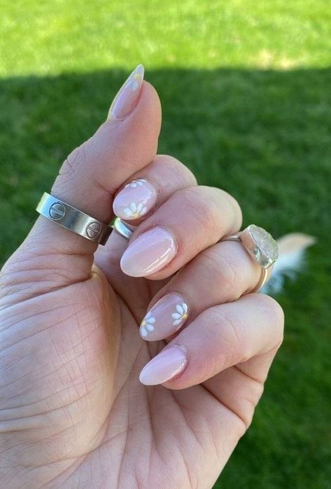 Hard Gel Nails, Daisy Nails, Cute Gel Nails, Toxic Free, Shellac Nails, Neutral Nails, Dipped Nails, Minimalist Nails, Pretty Acrylic Nails