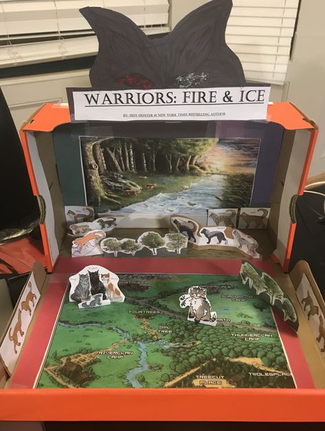 Shoe Box Book Report, Book Report Diorama, 5th Grade Book Report, Diorama Book Report, 5th Grade Books, Diorama Kids, Ice Warriors, Book Reports, Science Projects For Kids