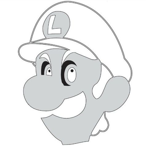 Luigi Mario brothers  Free Halloween pumpkin carving stencil design template pattern Luigi Pumpkin Carving, Luigi Pumpkin, Galaxy Pumpkin, Mario Pumpkin, Halloween Carving, Pumpkin Carving Stencil, Printable Pumpkin Stencils, Pumpkin Stencils Free, Halloween Pumpkin Stencils