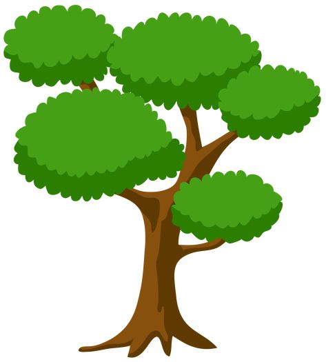 Tree Shapes Design, Batang Pohon Art, Oak Tree Clipart, Tree Clipart Png, Fairy Trees, Tree Png Hd, Cartoon Tree Png, Family Tree Clipart, Tree Clip Art