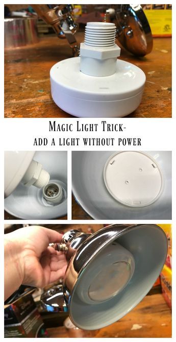 Magic Light Trick, Small Space Hacks, Nesting With Grace, Magic Light, Wireless Lights, Salon Suites, Puck Lights, Light Magic, Bathroom Light Fixtures