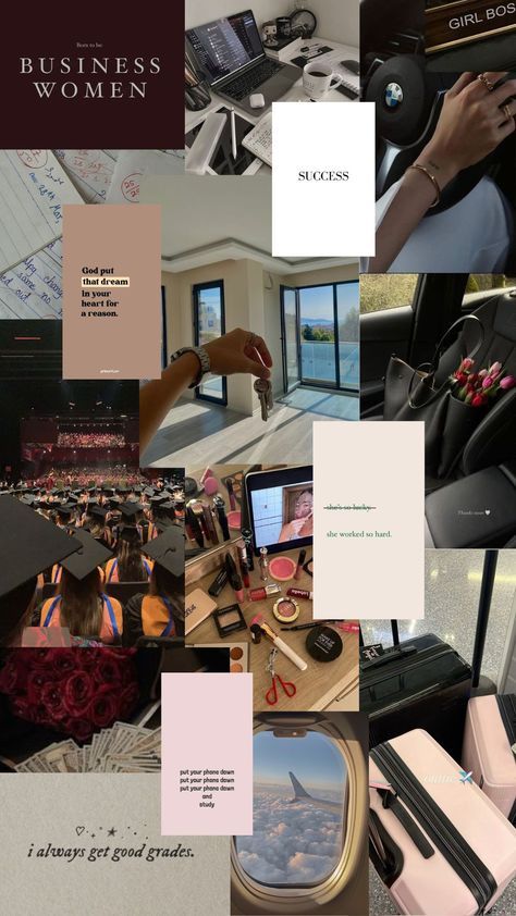 Corporate Baddie Vision Board, Woman Boss Aesthetic Classy, Female Ceo Vision Board, Female Success Aesthetic, Vision Board Ideas Aesthetic Black Women, Woman In Finance, 6 Figure Salary Vision Board, Corporate Baddie Aesthetic Vision Board, Real Estate Agent Aesthetic Vision Board